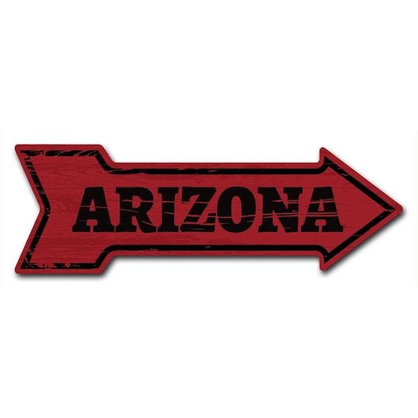 Arizona 2 Arrow Decal Funny Home Decor 24in Wide